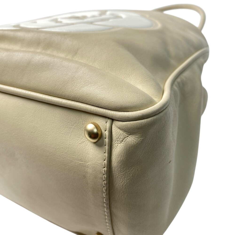 CHANEL White Lambskin Leather Tote Bag - Picture 15 of 16